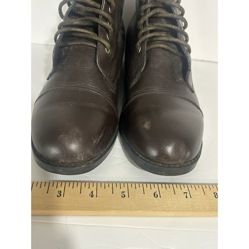 Dublin Esteem Leather Brown Boots Sz 7 Prairie Y2K Equestrian Western Victorian - Picture 3 of 11